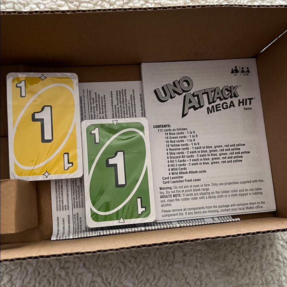 Mattel UNO Attack Mega Hit Game - Red, Yellow, Black - Picture 6 of 6